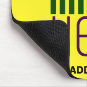 TAPIS DE SOURIS MODELE DE TEXTE D'IMAGE JAUNE CLAIR ÉDITABLE MODER (Coin)