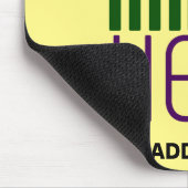 TAPIS DE SOURIS MODELE DE TEXTE D'IMAGE JAUNE PASTEL ÉDITABLE MODE (Coin)