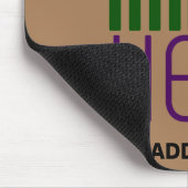 TAPIS DE SOURIS MODELE DE TEXTE D'IMAGE MARON SIMPLE ÉDITABLE MODE (Coin)