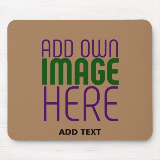 TAPIS DE SOURIS MODELE DE TEXTE D'IMAGE MARON SIMPLE ÉDITABLE MODE (Devant)