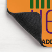TAPIS DE SOURIS MODELE DE TEXTE D'IMAGE ORANGE FONCÉ ÉDITABLE MODE (Coin)