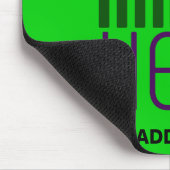TAPIS DE SOURIS MODELE DE TEXTE D'IMAGE VERT CITRON ÉDITABLE MODER (Coin)