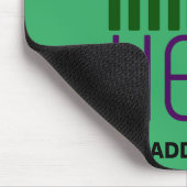 TAPIS DE SOURIS MODELE DE TEXTE D'IMAGE VERT ÉMERAUDE ÉDITABLE MOD (Coin)