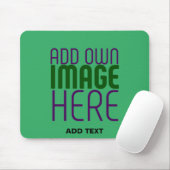 TAPIS DE SOURIS MODELE DE TEXTE D'IMAGE VERT ÉMERAUDE ÉDITABLE MOD (Avec souris)