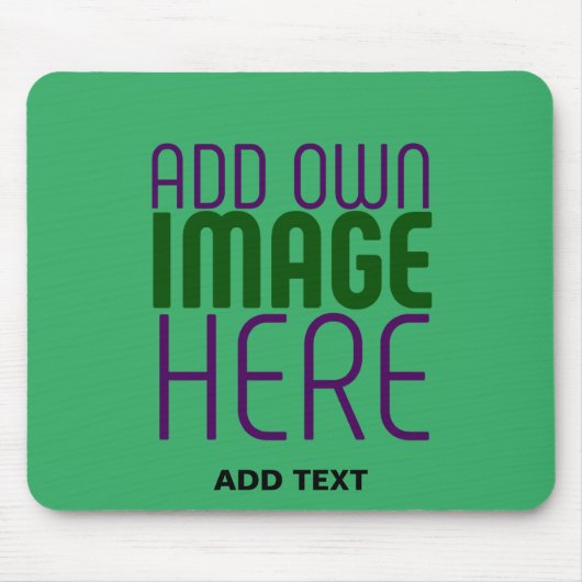 TAPIS DE SOURIS MODELE DE TEXTE D'IMAGE VERT ÉMERAUDE ÉDITABLE MOD (Devant)