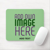 TAPIS DE SOURIS MODELE DE TEXTE D'IMAGE VERT MENTHE ÉDITABLE MODER (Avec souris)