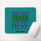 TAPIS DE SOURIS MODELE DE TEXTE D'IMAGE VERT SARCELLE ÉDITABLE MOD (Avec souris)