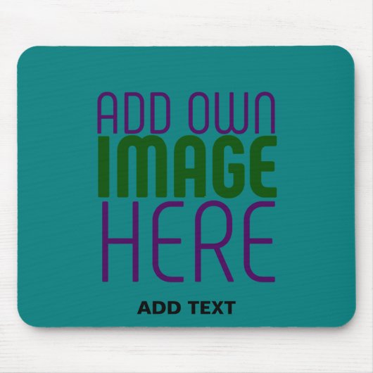 TAPIS DE SOURIS MODELE DE TEXTE D'IMAGE VERT SARCELLE ÉDITABLE MOD (Devant)