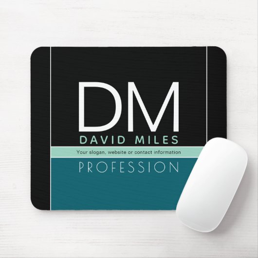 Tapis De Souris Modèle d'entreprise moderne | Toutes les couleurs (Avec souris)