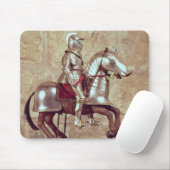 Tapis De Souris Modèle d'un cheval et d'un cavalier bardés, c.1640 (Avec souris)