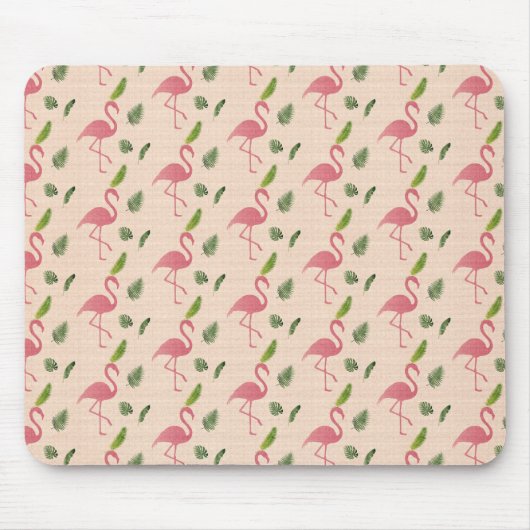 Tapis De Souris Modèle flamant rose (Devant)