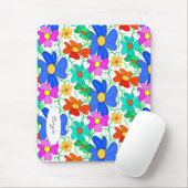 Tapis De Souris Modèle floral (Avec souris)