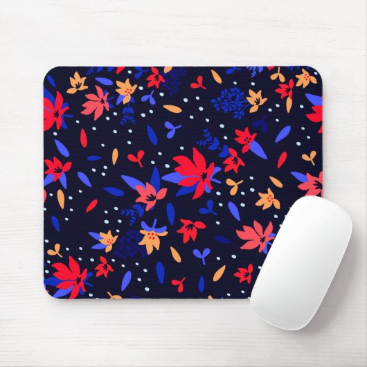 Tapis De Souris Modèle floral Abstrait sans joint (Avec souris)