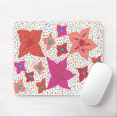 Tapis De Souris Modèle floral gras (Avec souris)