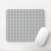 Tapis De Souris Modèle floral gris (Avec souris)