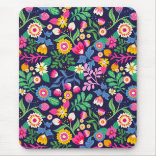 Tapis De Souris Modèle floral peint à la main exotique-48330