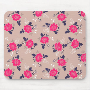 Tapis De Souris Modèle Floral rose moderne