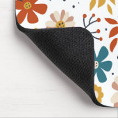 Tapis De Souris Modèle floral tiré à la main (Coin)