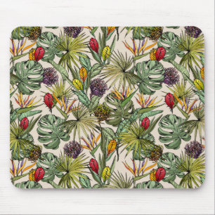 Tapis De Souris Modèle floral tropical