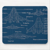 Tapis De Souris "Modèle futuriste d'architecture spatiale" (Devant)