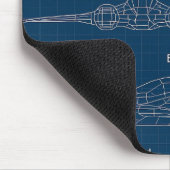 Tapis De Souris "Modèle futuriste d'architecture spatiale" (Coin)