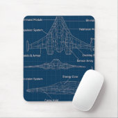 Tapis De Souris "Modèle futuriste d'architecture spatiale" (Avec souris)