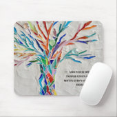 Tapis De Souris Modèle inspirant de soumission Arbre de souris (Avec souris)