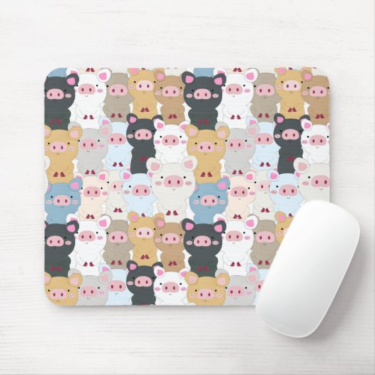 Tapis De Souris Modèle mignon des cochons (Avec souris)