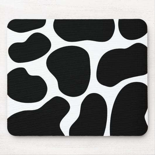 Tapis De Souris Modèle noir et blanc d'impression de vache (Devant)