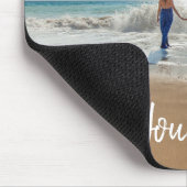 Tapis De Souris Modèle photo et texte personnalisé (Coin)