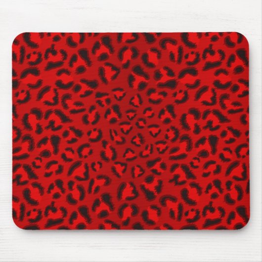 Tapis De Souris Modèle rose de texture de léopard (Devant)