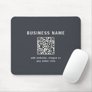 Tapis De Souris Modèle simple pour votre code QR Gris foncé