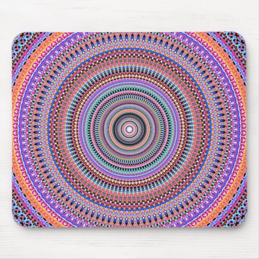 Tapis De Souris modèles de mandala colorés (Devant)