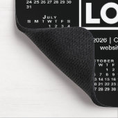 Tapis De Souris Modern 2026 Calendar Business Logo Black (Coin)