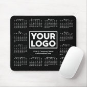 Tapis De Souris Modern 2026 Calendar Business Logo Black (Avec souris)