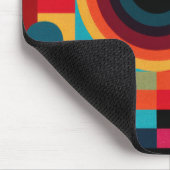 Tapis De Souris Modern Abstract Geometric Vibrant Energetic Shapes (Coin)