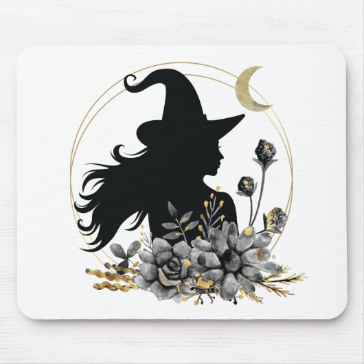 Tapis De Souris Modern contemporary Halloween witch (Devant)