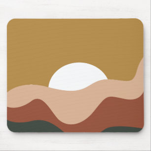 Tapis De Souris Modern Cool abstract Burgundy and brown Abstract