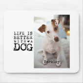 Tapis De Souris Modern Dog Pet Quote Photo Template (Devant)