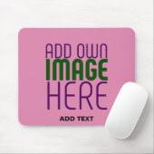 TAPIS DE SOURIS MODERN EDITABLE CUTE HOT PINK IMAGE TEXT TEMPLATE (Avec souris)
