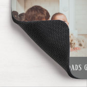 Tapis De Souris Modern Grey 4 Photo Collage pour grand-père (Coin)