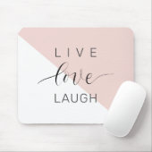 Tapis De Souris Modern Love Laugh Motivation positive (Avec souris)