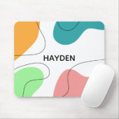 Tapis De Souris Modern Minimalist Blobs Abstract Personalised (Avec souris)