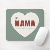 Tapis De Souris Modern Personalized Mama Heart Mouse Pad (Avec souris)