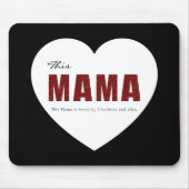 Tapis De Souris Modern Personalized Mama Heart Mouse Pad (Devant)
