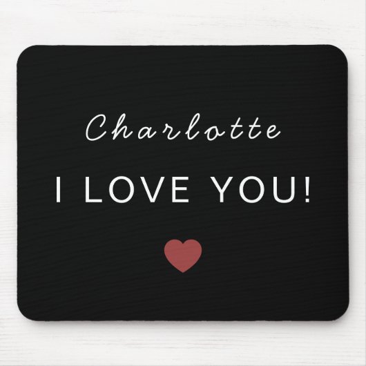 Tapis De Souris Modern Personalized Valentine Mouse Pad (Devant)
