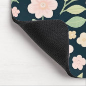 Tapis De Souris Modern Pink Wildflowers Pattern (Coin)