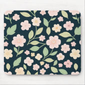Tapis De Souris Modern Pink Wildflowers Pattern (Devant)