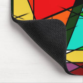 Tapis De Souris Modern Triangle Colorful Geometric  (Coin)