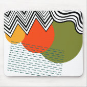 Tapis De Souris Moderne abstrait du milieu du siècle  (Devant)